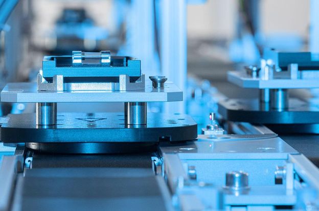 Werkstückträger in der Montageanlage der Lernfabrik I4.0.