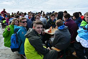 Mittagspause auf der Hütte
